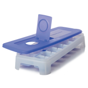 Eis-Kristall Eiswürfler Eiswürfelbehälter von der Marke Tupperware / in der Farbe Blau - Transparent / für große Eiswürfel / 14 Eiswürfel gleichzeitig / mehrere Eiswürfler sind stabil aufeinander Stapelbar / komfortabel zum Füllen / Hier direkt online kaufen