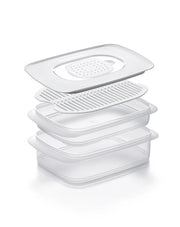 Cool n Fresh Set (4) Condens Control von der Marke Tupperware / Ideal zum Frischhalten von Käse, Wurst, Fisch und Fleisch im Kühlschrank / Frischhaltebehälter für den Kühlschrank / Hier direkt online kaufen