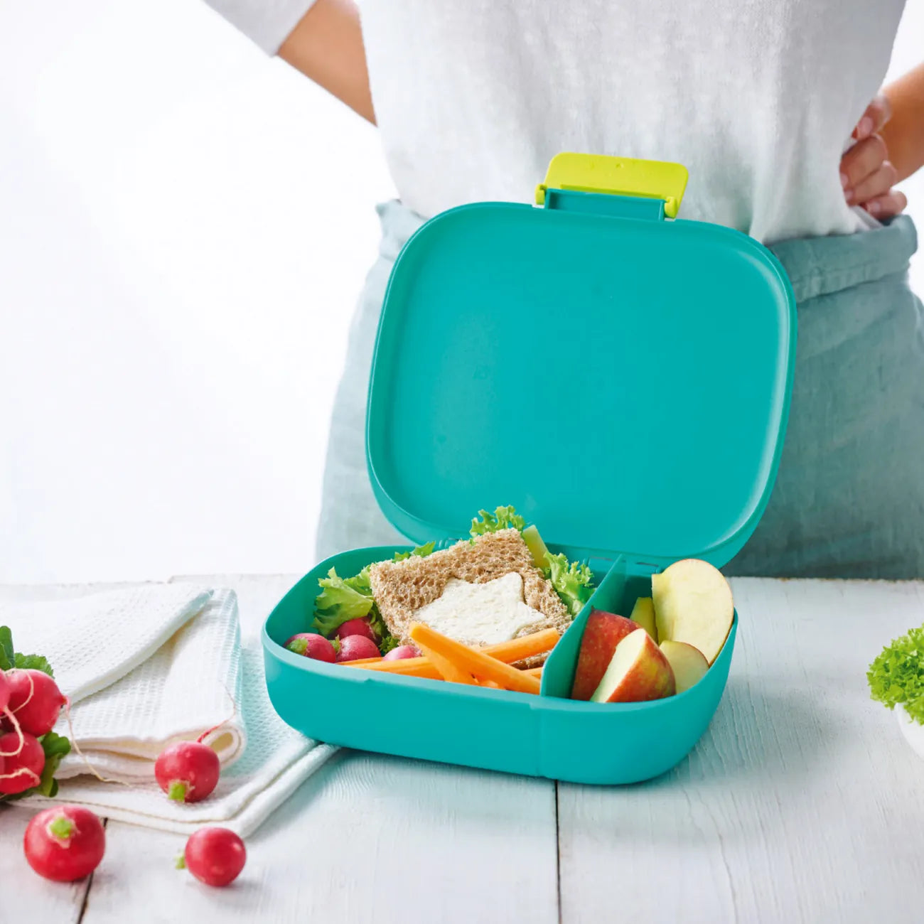 Eco+ 1-2-3 Lunchbox von der Marke Tupperware / in der Farbe Grün / Perfekt für Schule, Uni und Kindergarten / Hier direkt online kaufen