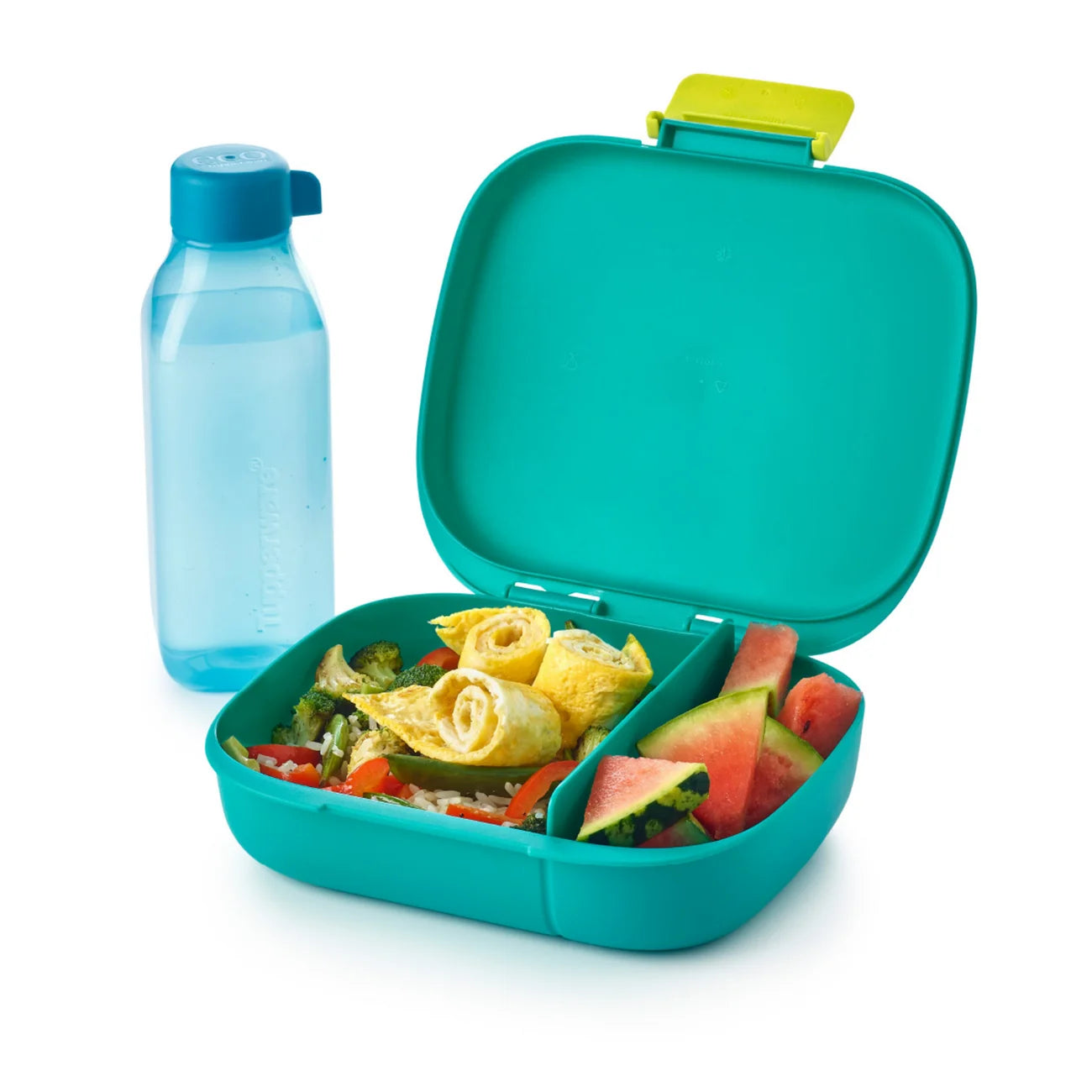 Eco+ 1-2-3 Lunchbox von der Marke Tupperware / in der Farbe Grün / Perfekt für Schule, Uni und Kindergarten / Hier direkt online kaufen