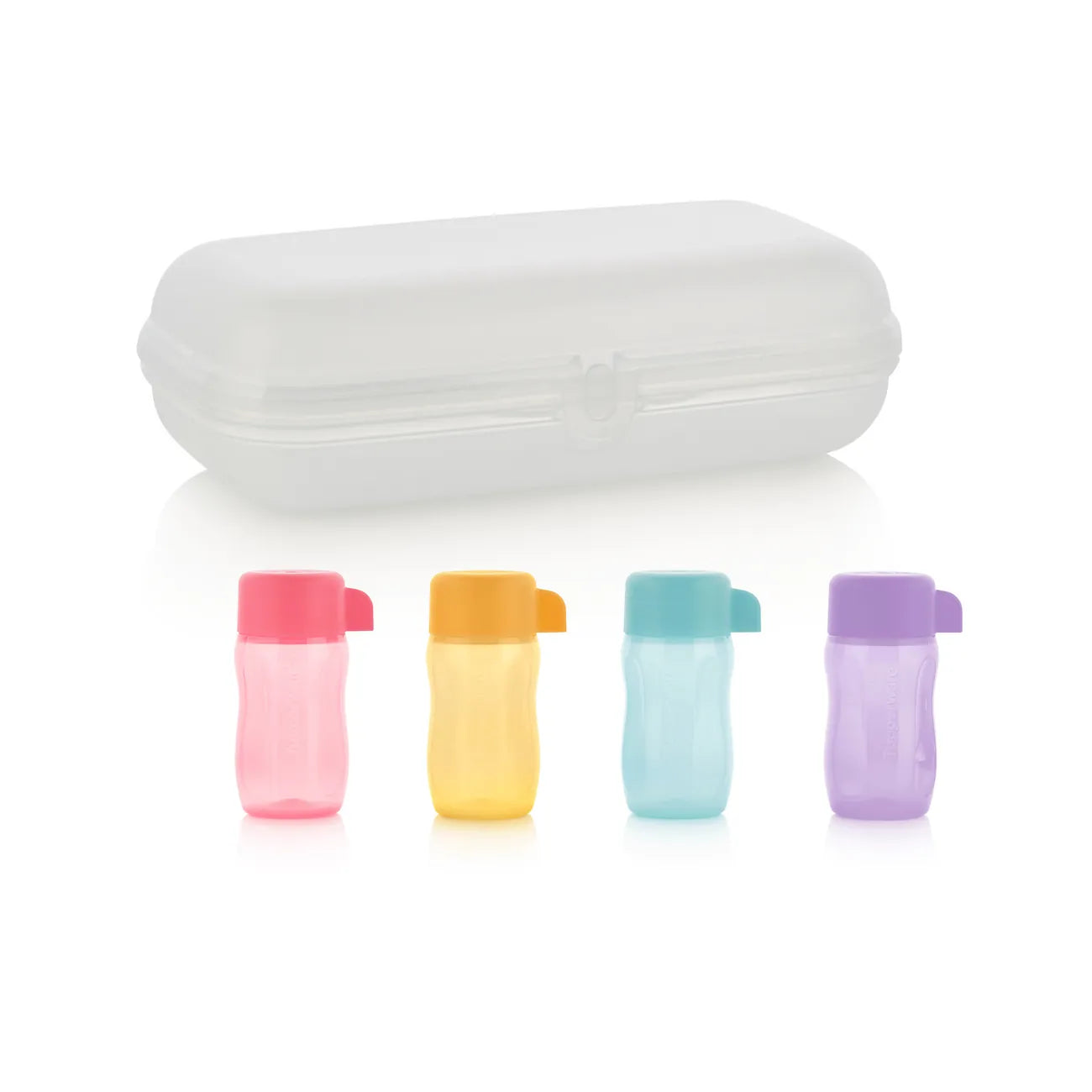 EcoEasy Shot 90ml in der Farbe Rosa von der Marke Tupperware / Perfekt zum Reisen, für Shampoos, Cremes oder auch Süßigkeiten / Hier direkt online kaufen