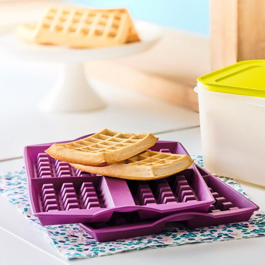 Silikonform für frische, selbstgemachte Waffeln