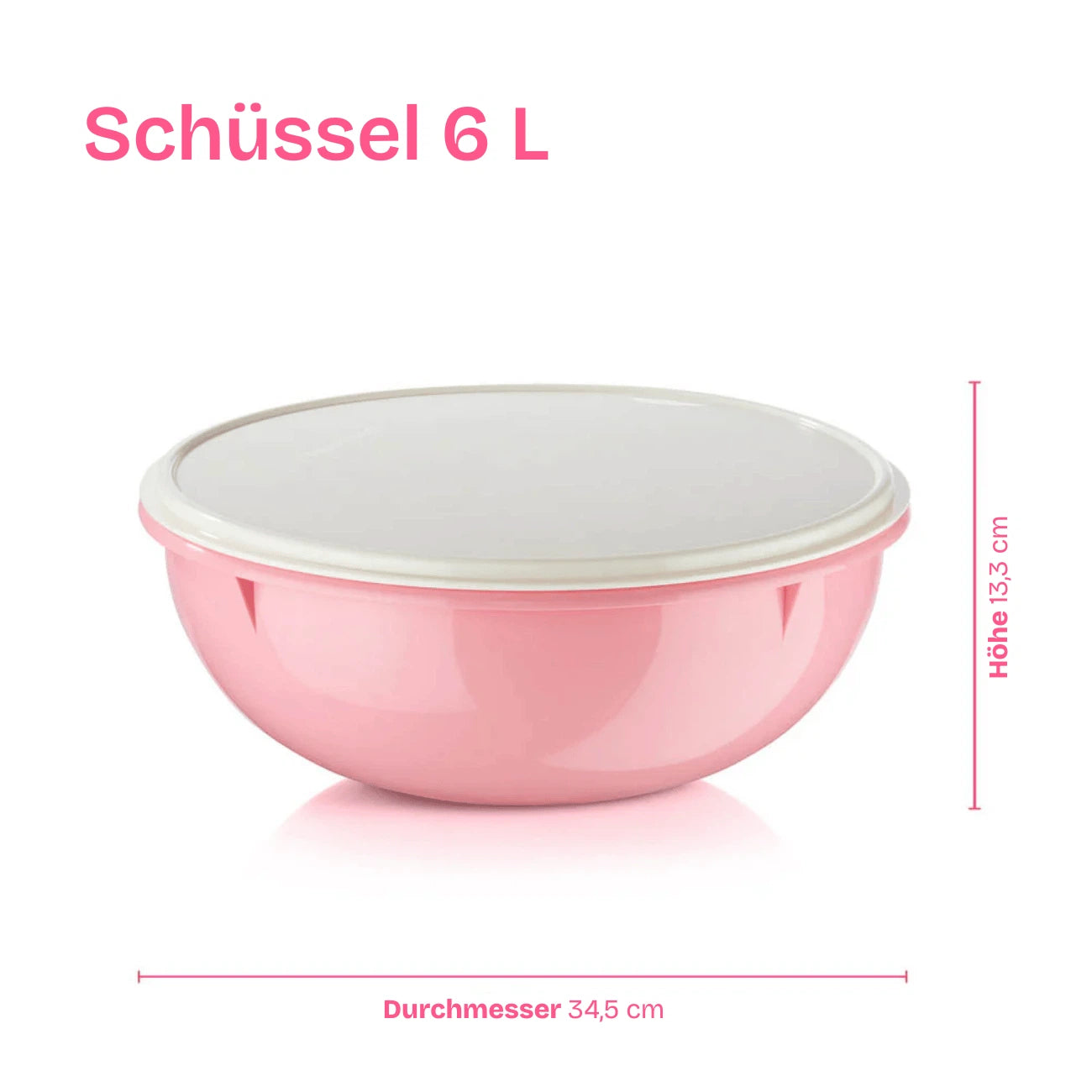 Peng-Rührschüssel 6L von der Marke Tupperware / luftdichter & auslaufsicherer Deckel / spülmaschinengeeignet / Hier direkt online Kaufen