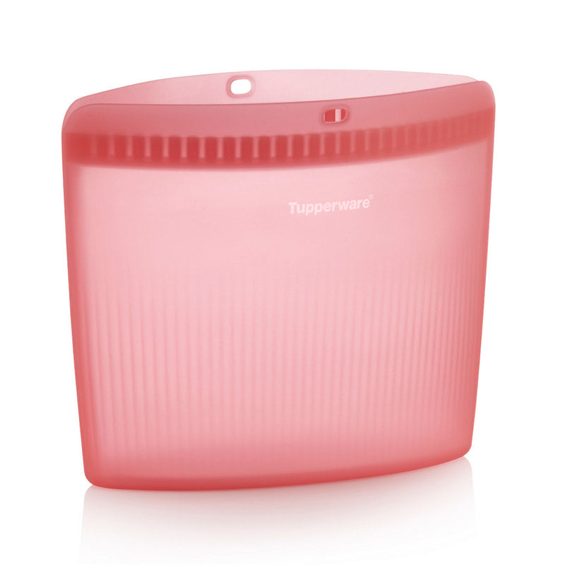 Ultimate Silikon Bag XL von der Marke Tupperware / in der Farbe Rosa / Kühl- und Gefriergeeignet / Auslaufsicher / Mikrowellen & Backofen geeignet / Gefrierbeutel / Ineinander machbar / Hier direkt online kaufen 