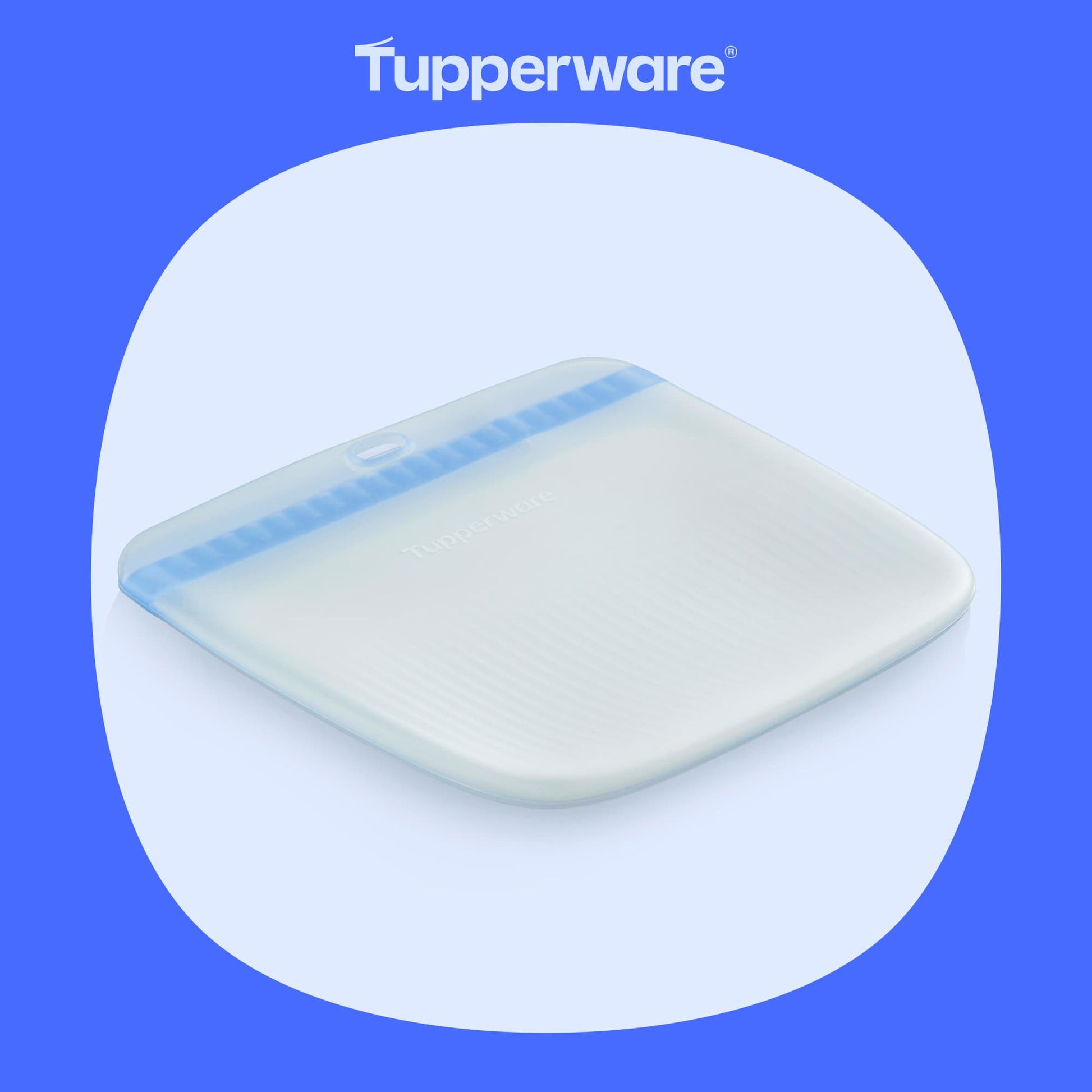 Ultimate Silikon Slim Bag M von der Marke Tupperware / in der Farbe Blau /  Kühl- und Gefriergeeignet / Auslaufsicher / Mikrowellen & Backofen geeignet / Gefrierbeutel / Ineinander machbar / Hier direkt online kaufen 