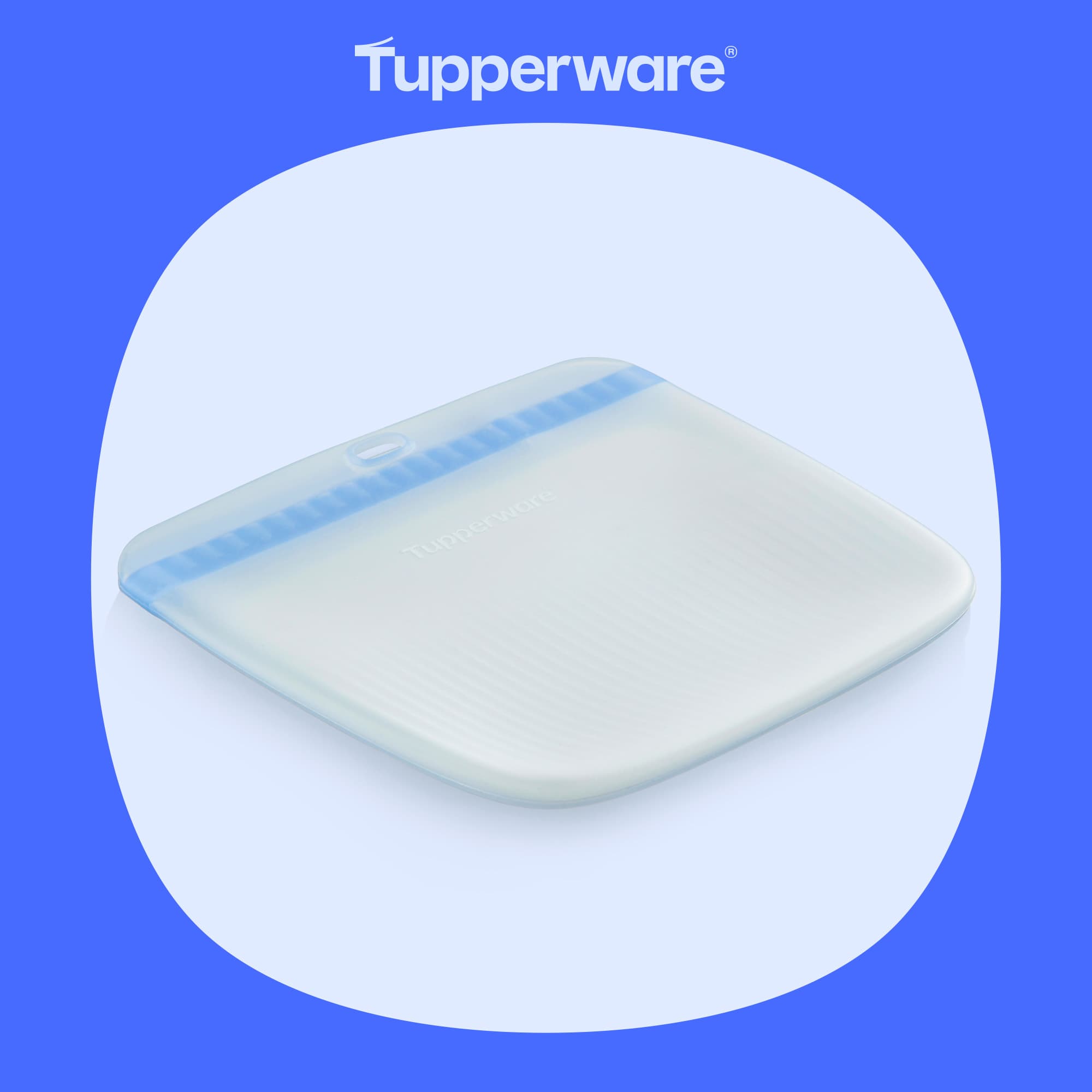 Ultimate Silikon Slim Bag M von der Marke Tupperware / in der Farbe Blau /  Kühl- und Gefriergeeignet / Auslaufsicher / Mikrowellen & Backofen geeignet / Gefrierbeutel / Ineinander machbar / Hier direkt online kaufen 