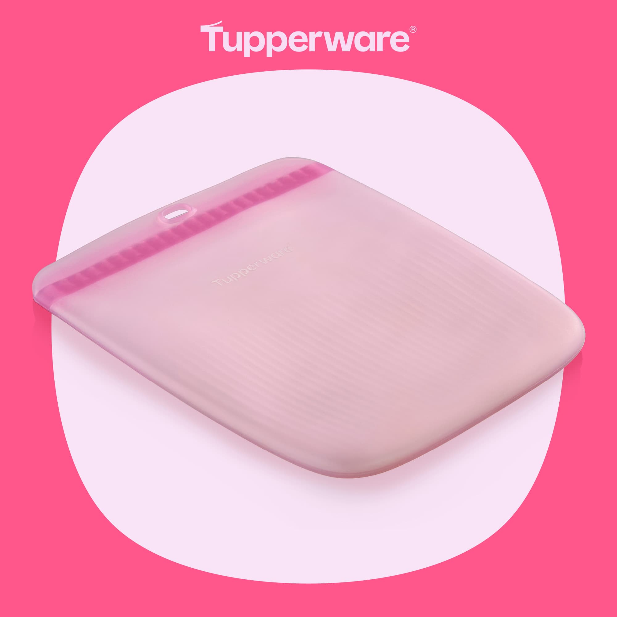 Ultimate Silikon Slim Bag L von der Marke Tupperware / in der Farbe Rosa /  Kühl- und Gefriergeeignet / Auslaufsicher / Mikrowellen & Backofen geeignet / Gefrierbeutel / Ineinander machbar / Hier direkt online kaufen 