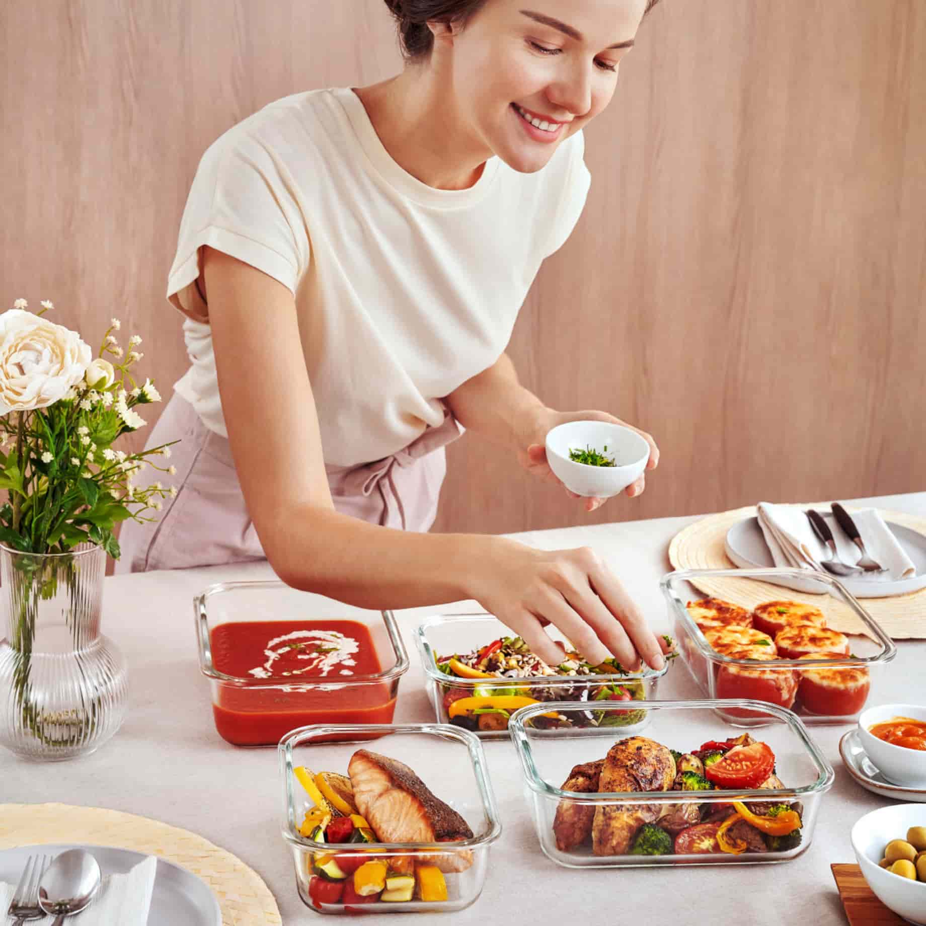 PremiaGlass Rechteckig 1L von der Marke Tupperware / mit Praktischem Klippdeckel / Hitzebeständige Glas form / zum backen, grillen und überbacken / Kühlschrankgeeignet / Hier direkt online kaufen