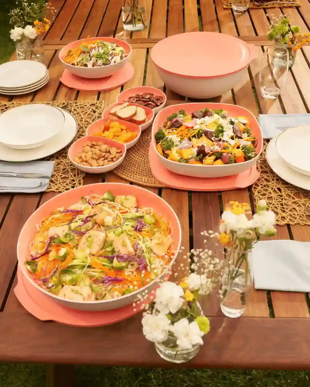 Allegra Schüssel von der Marke Tupperware / Servierschüssel mit Deckel / Perfekt für jede Grillparty, Familienfeier oder auch Picknick / Hier direkt online kaufen 