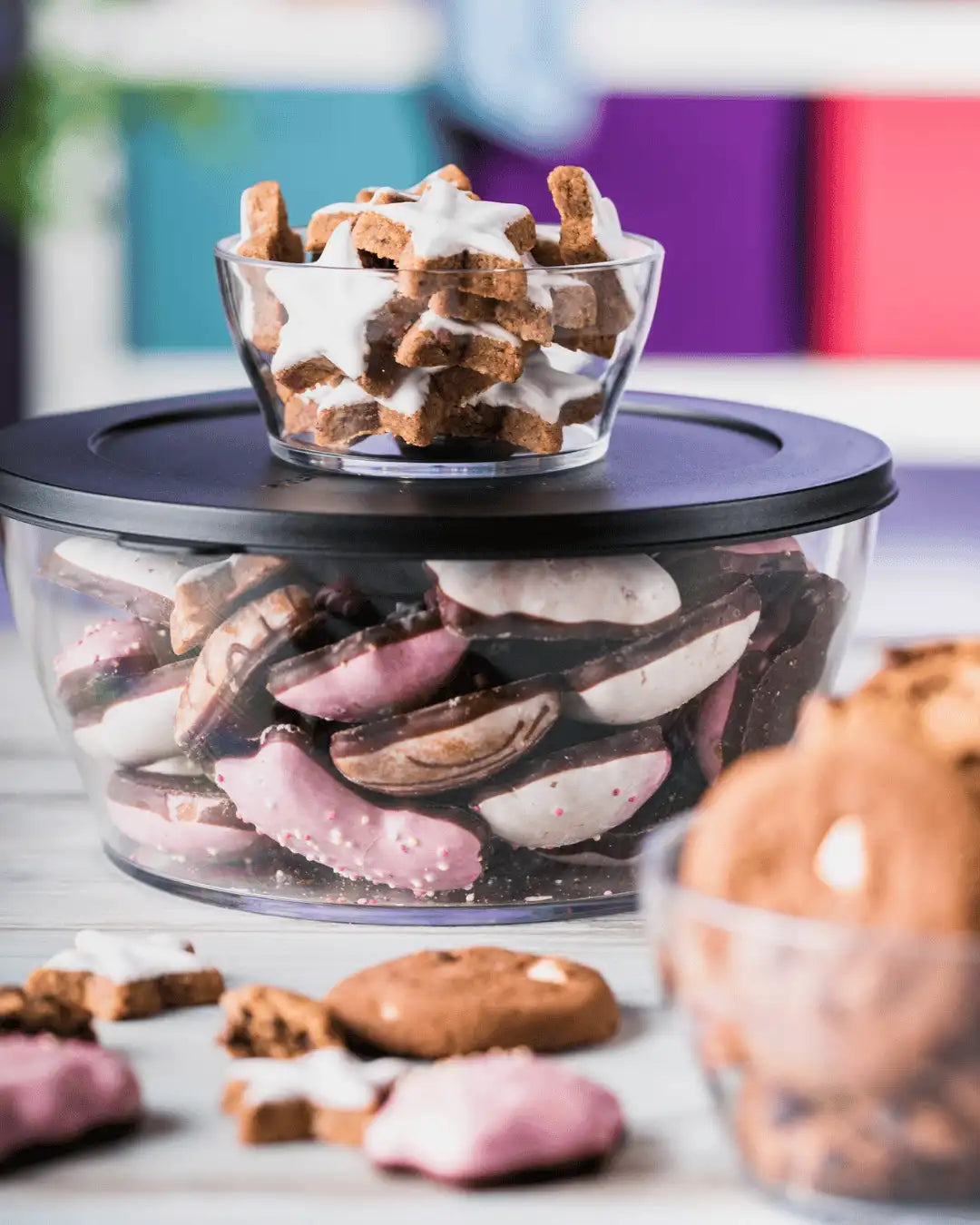 Clear Line Schüsseln von der Marke Tupperware / Elegante Servierschüsseln / mit Luft und Wasserdichtem Deckel / Hier direkt online kaufen