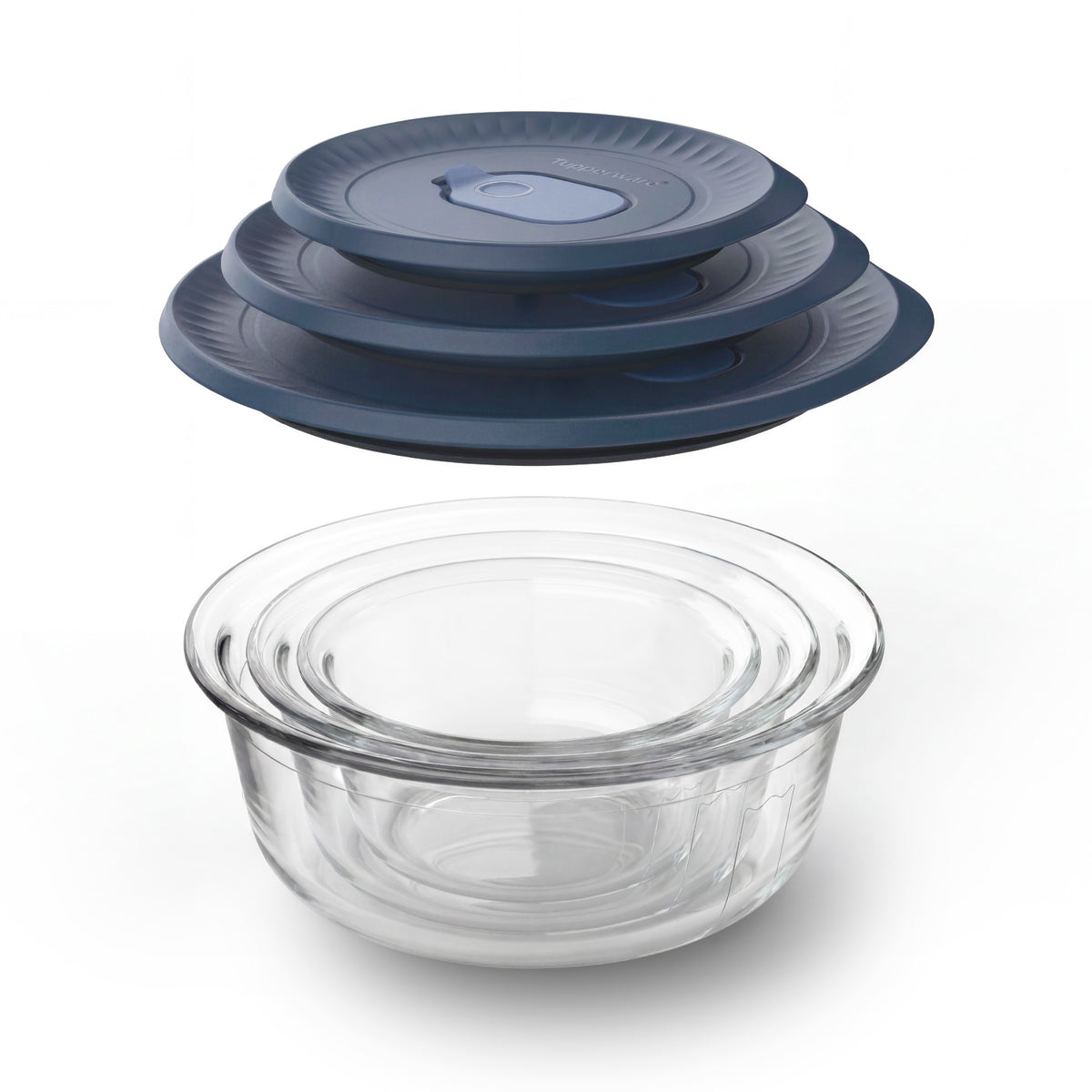 Voila Glass Rund Set – ineinander stapelbar