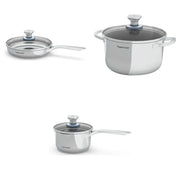 Einweihungsgeschenk – Cookware Pro Kochset Edelstahl, 3-teilig