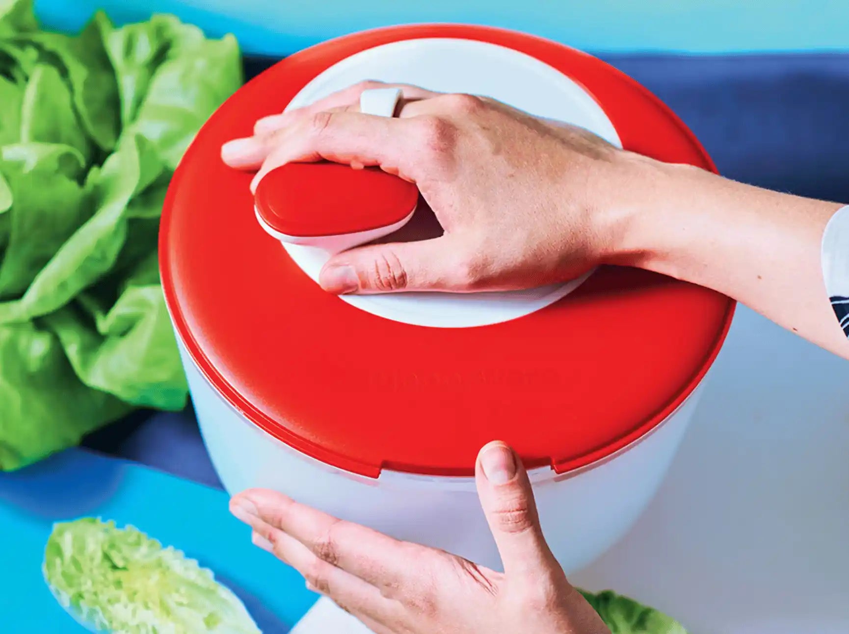 Salat Karussell von der Marke Tupperware / inkl. Salat Sieb / Salatschleuder mit Kurbel / Hier direkt online kaufen