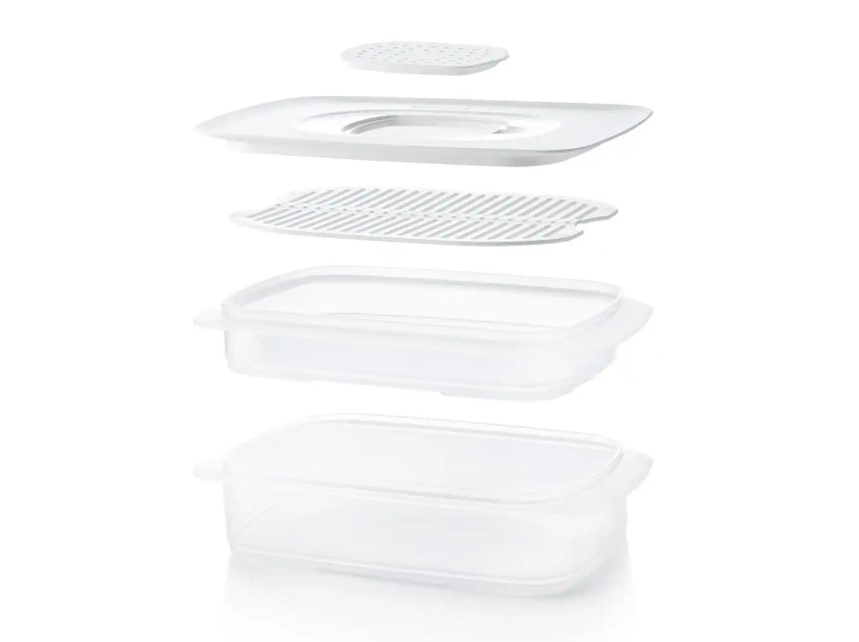 Cool n Fresh Set (4) Condens Control von der Marke Tupperware / Ideal zum Frischhalten von Käse, Wurst, Fisch und Fleisch im Kühlschrank / Frischhaltebehälter für den Kühlschrank / Hier direkt online kaufen