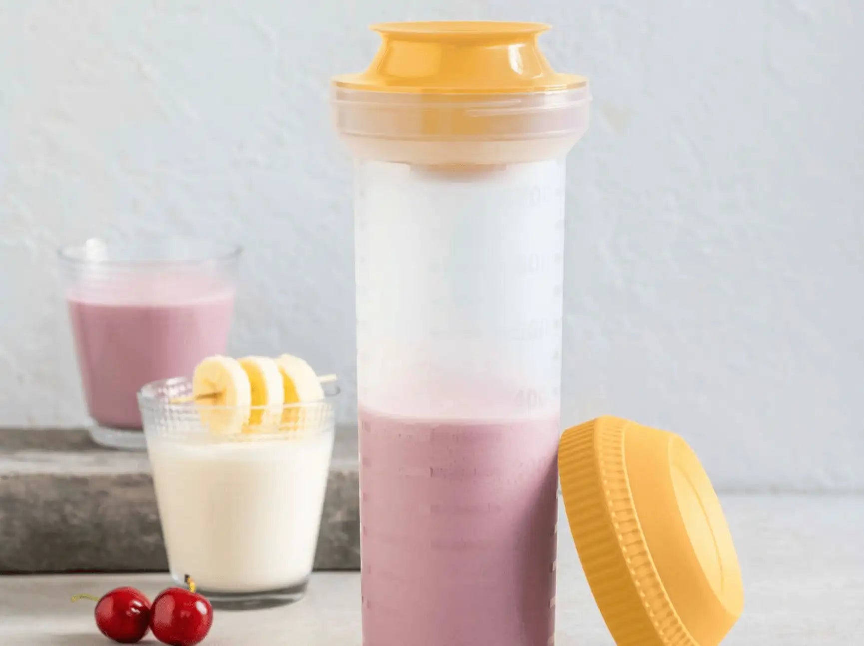 pSeo Mix Max 750ml in gelb / Shake it / von Tupperware / Ideal zum Mixen, Mischen und Rühren 