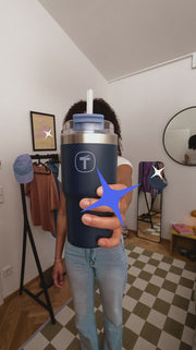 Big T tumbler von der Marke Tupperware / Isolierbecher / Isoliergefäß / Thermobecher / Ideal für Unterwegs / hält Getränke Heiß und Kalt / Hier direkt online kaufen